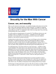 Sexuality for the Man With Cancer