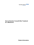 How to Examine Yourself After Treatment for a Melanoma Patient