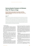 gynecological Surgery in women Over 70 Years of Age