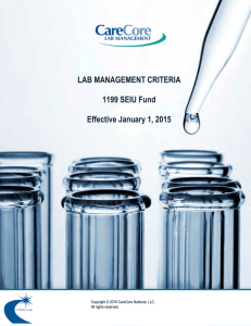 Clinical Policy Manual – Effective January 2015