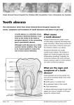 Tooth abscess - Great Ormond Street Hospital