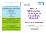 What is GDH positive toxin negative Clostridium Difficile?
