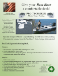 Give your Bass Boat a comfortable deck! - Pro