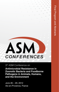 3rd ASM Conference on Antimicrobial Resistance in