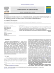 Endogenous Serratia marcescens endophthalmitis associated with