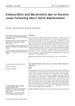 Endocarditis and Bacteremia due to Kocuria rosea Following Heart