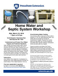 Home Water and Septic System Workshop