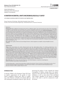 is water in dental units microbiologically safe?