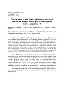 Nitrous oxide production by soil microscopic fungi Production d