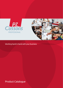 Product Catalogue - PZ Cussons Professional
