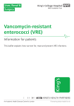 Vancomycin-resistant enterococci (VRE)