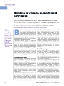 Biofilms in wounds: management strategies