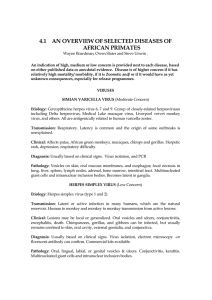 4.1 an overview of selected diseases of african primates
