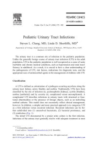 Pediatric Urinary Tract Infections