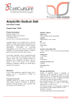 Ampicillin Sodium Salt Cell Culture Tested Product Code: TC021