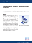 Effective mechanical sample lysis for reliable pathogen identification Application Note