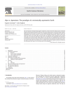 Alps vs. Apennines - Dipartimento di Scienze della Terra