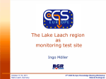 The Lake Laach region as monitoring test site