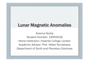 Lunar Magnetic Anomalies
