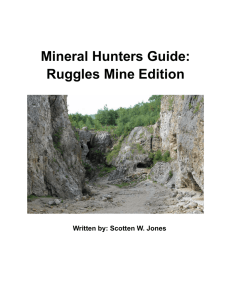 Mineral Hunters Guide: Ruggles Mine Edition
