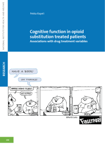 Cognitive function in opioid substitution treated patients