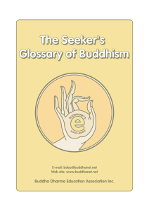 The Seeker`s Glossary of Buddhism