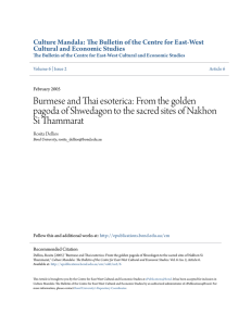Burmese and Thai esoterica - ePublications@bond