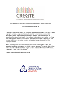 - CReaTE - Canterbury Christ Church University