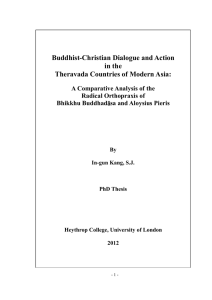 Buddhist-Christian Dialogue and Action in the