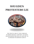 shugden protesters lie