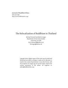 The Relocalization of Buddhism in Thailand