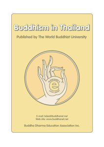 Buddhism In Thailand