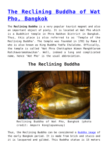 The Reclining Buddha of Wat Pho, Bangkok