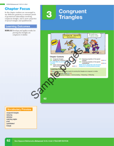 3  Congruent Triangles