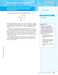 Arcs, Central and Inscribed Angles