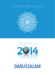 Catalogue - Qaiser Darussalam Publications