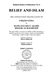 belief and islam - Hakikat Kitabevi