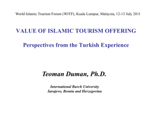 Definition of Islamic Tourism