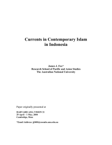 Islam in Indonesia - Bakke Graduate University