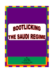Bootlicking The Saudi Regime