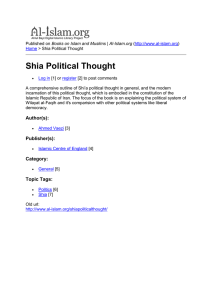 Shia Political Thought