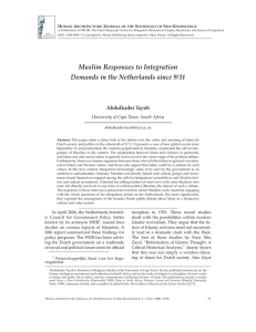 Muslim Responses to Integration Demands in the