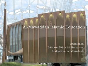 Al-Mawaddah Islamic Education - Al