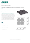 40 x 40 CITS Plastic Nestable Pallet