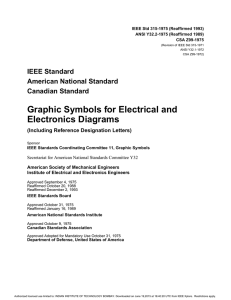 IEEE Std 315-1975 - Department of Electrical Engineering, Indian