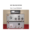 HF TRANSCEIVER Prof. Yosef PINHASI