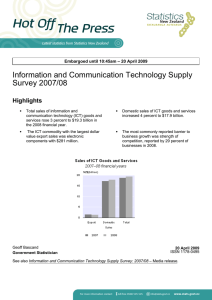 Information and Communication Technology Supply Survey 2007/08