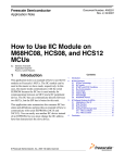 How to Use IIC Module on M68HC08, HCS08, and HCS12 MCUs 1