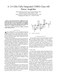 A 2.4 GHz Fully-Integrated CMOS Class-AB Power Amplifier