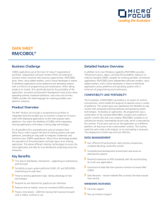 rm/cobol - Micro Focus